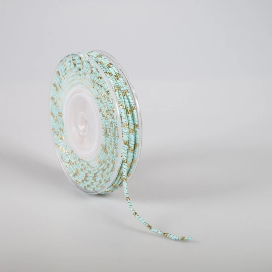 ΚΟΡΔΟΝΙ ΒΑΜΒΑΚΕΡΟ ΜΕ ΜΕΤΑΛΛΙΚΟ ΝΗΜΑ 3MMX20MET AQUA-GOLD MET