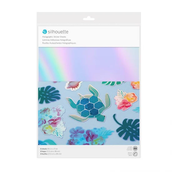 Αυτοκόλλητα φύλλα Holographic (Εκτυπώσιμα)