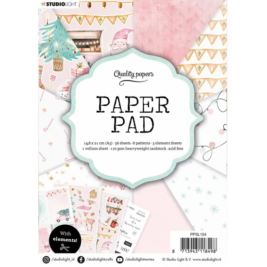 Σετ Χαρτόνια Α5 Studio Light Mixed Paper Pad Pattern nr.154 42φ 170gr 