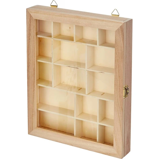 Ξύλινο κουτί με χωρίσματα 23x28cm
