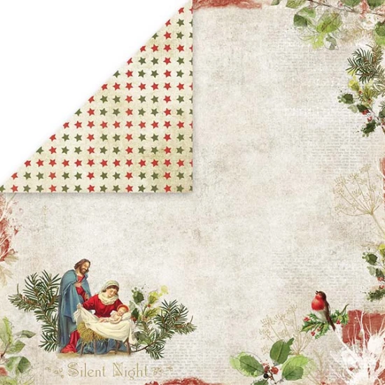 Χαρτόνι Scrapbooking Silent Night 30cm x 30xm 