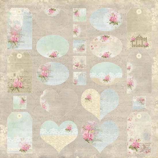Χαρτόνι Scrapbooking Wedding Garden 30cm x30cm 250gr WG07