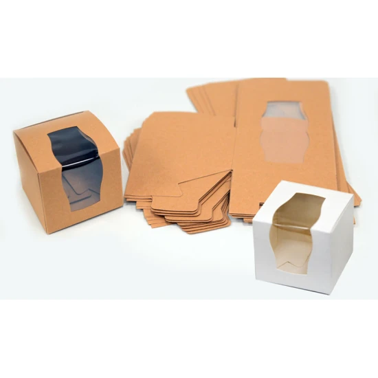 ΚΟΥΤΙ ΧΑΡΤΙΝΟ ΜΕ ΖΕΛΑΤΙΝΑ ΠΑΡΑΘΥΡΟ ΜΙΚΡΟ 6.5cm x 6.5cm x 6cm