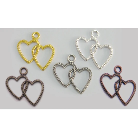 ΜΕΤΑΛΛΙΚΗ ΚΑΡΔΙΑ ΔΙΠΛΗ 25mm x 22mm
