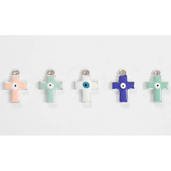 ΣΤΑΥΡΟΣ ΣΜΑΛΤΟ ΜΑΤΑΚΙ ΜΕΣΑΙΟΣ ΑΣΗΜΙ 16mm x 20mm