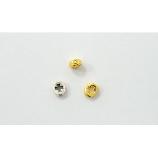 ΜΕΤΑΛΛΙΚΟΣ ΣΤΑΥΡΟΣ ΟΒΑΛ ΔΙΑΤΡΗΤΟΣ 10mm x 7mm A41510