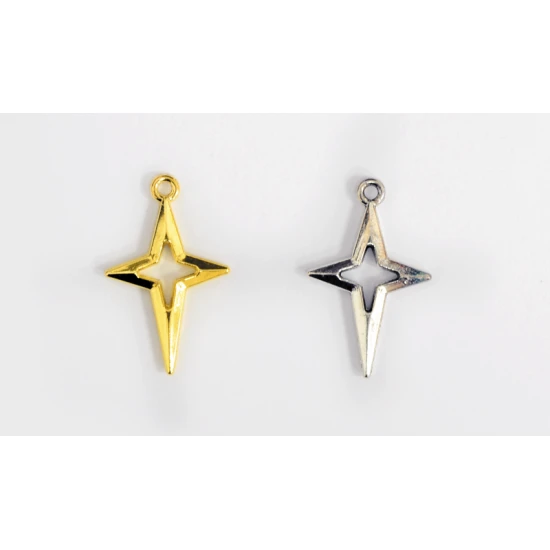 ΜΕΤΑΛΛΙΚΟΣ ΣΤΑΥΡΟΣ ΑΣΤΕΡΙ ΜΕΓΑΛΟ W-8590 17mm x 27mm