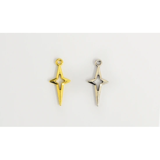 ΜΕΤΑΛΛΙΚΟΣ ΣΤΑΥΡΟΣ ΑΣΤΕΡΙ ΜΙΚΡΟ W-8591 10mm x 22mm
