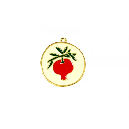 ΜΕΤΑΛΛΙΚΟ ΚΡΕΜΑΣΤΟ ΣΜΑΛΤΟ ΜΕ ΡΟΔΙ 82504 44mm x 48mm