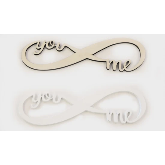 ΞΥΛΙΝΟ ΑΠΕΙΡΟ ΜΕΓΑΛΟ YOU&ME 18cm x 6cm