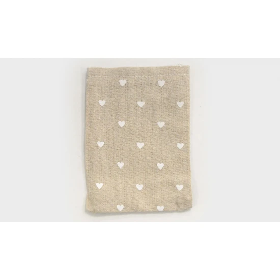ΠΟΥΓΚΙ ΦΥΣΙΚΟ ΤΗΣ ΑΜΜΟΥ ΛΕΥΚΗ ΚΑΡΔΙΑ 11cm x 14.5cm