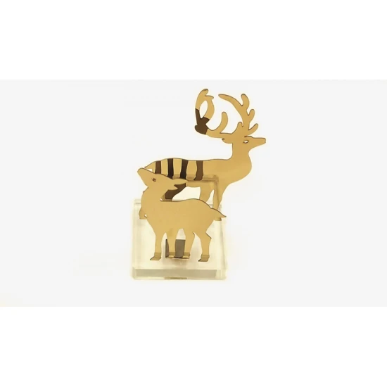 ΜΕΤΑΛΛΙΚΑ ΕΛΑΦΙΑ ΜΕ ΒΑΣΗ ΠΛΕΞΙΓΚΛΑΣ 5.5cm x 8cm HIF-187578