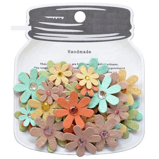 Χειροποίητα λουλούδια Sparkle Florettes Woodland Stories 60τεμ