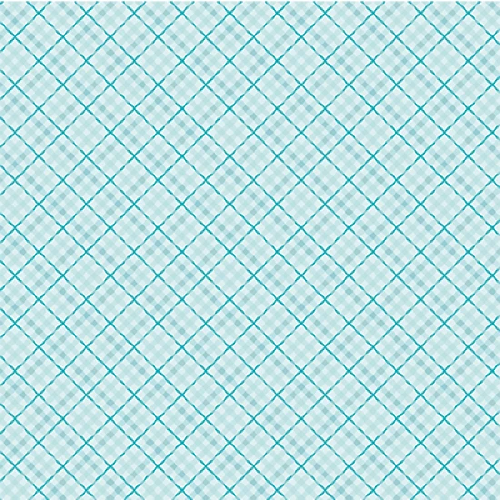 Xαρτόνι Scrapbooking 190gr 30cm x 30cm teal plaid