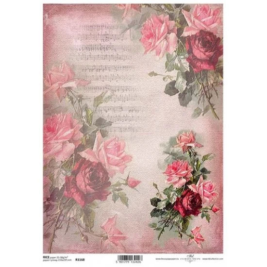 Ριζόχαρτο Decoupage A4 -Flowers 