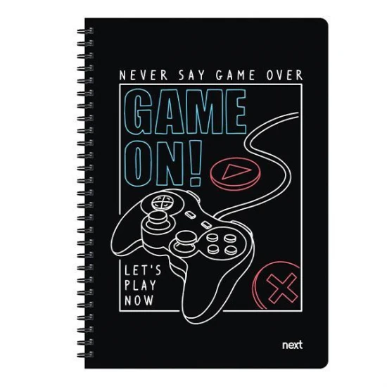 Next trends game on τετράδιο σπιράλ 3 θέματα 105 φύλλα 17x25εκ.