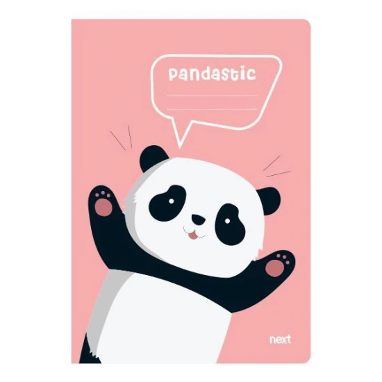 Next trends panda τετράδιο καρφίτσα 17x25εκ. 40φ.