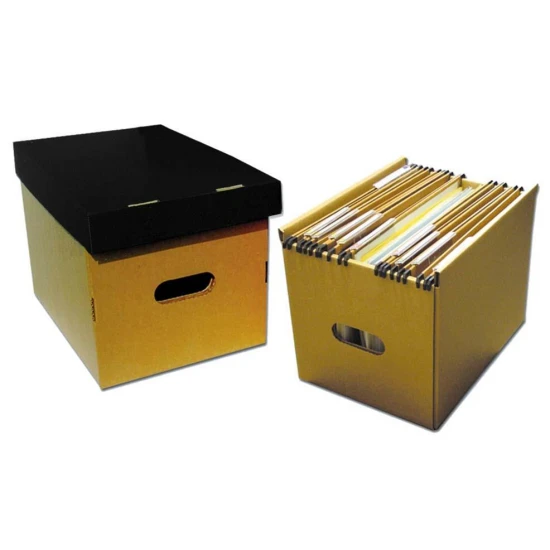 Νext κουτί κρεμαστων φακέλων καφέ μαύρο Υ25x25x34εκ.