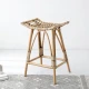 Σκαμπό Nextdeco Haunani από φυσικό rattan Υ60x50x41εκ.