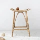 Σκαμπό Nextdeco Haunani από φυσικό rattan Υ60x50x41εκ.