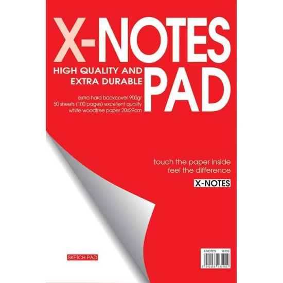 Next x-notes μπλοκ λευκό 12x17εκ. 50φυλ.