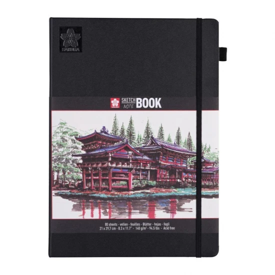 Sakura Sketch/note book μαύρο 80φυλ. 21x29,7εκ. με σαμουά χαρτί