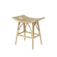 Σκαμπό Nextdeco Haunani από φυσικό rattan Υ60x50x41εκ.