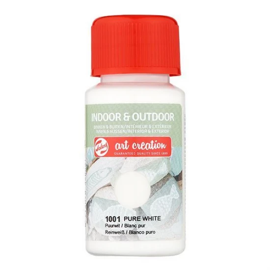 Talens χρώμα indoor/outdoor 1001 pure white 50ml