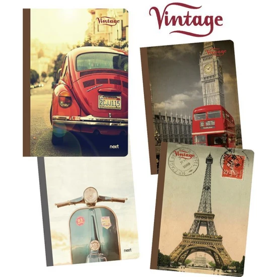 Next vintage 360° τετράδιο flexi 17x25εκ. 2θεμ. 128σελ.