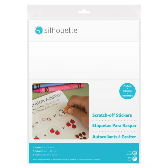 SCHRATCH-OFF STICKER SHEETS - PRINTABLE