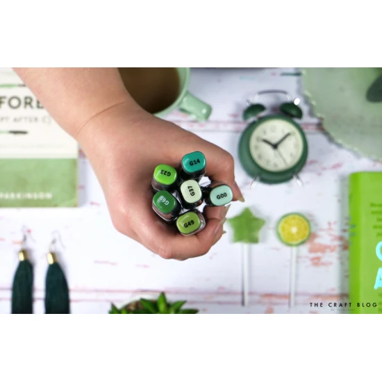 Sketch Markers άριστης ποιότητας 6τεμ Greens