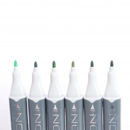 Sketch Markers άριστης ποιότητας 6τεμ Greens