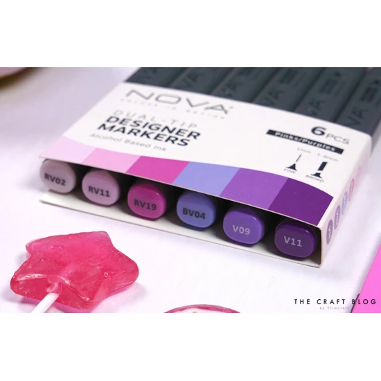 Sketch Markers άριστης ποιότητας 6τεμ Purples/Pinks
