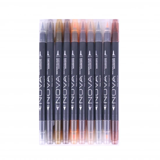 Dual Tip Watercolour μαρκαδόροι Neutral Tones 10τεμ