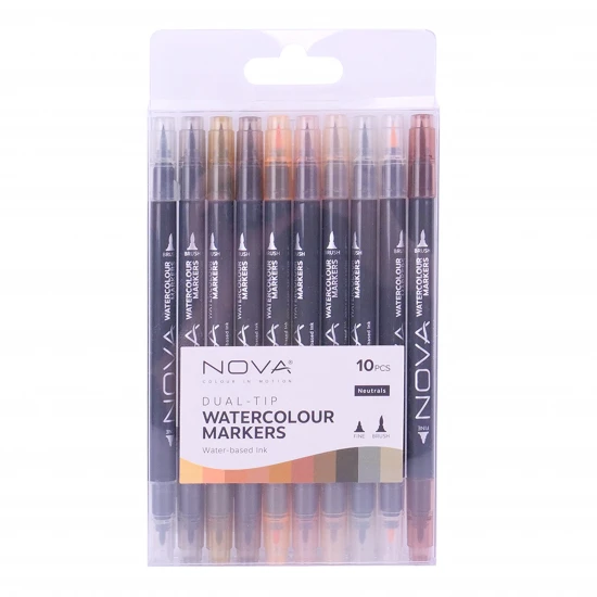 Dual Tip Watercolour μαρκαδόροι Neutral Tones 10τεμ