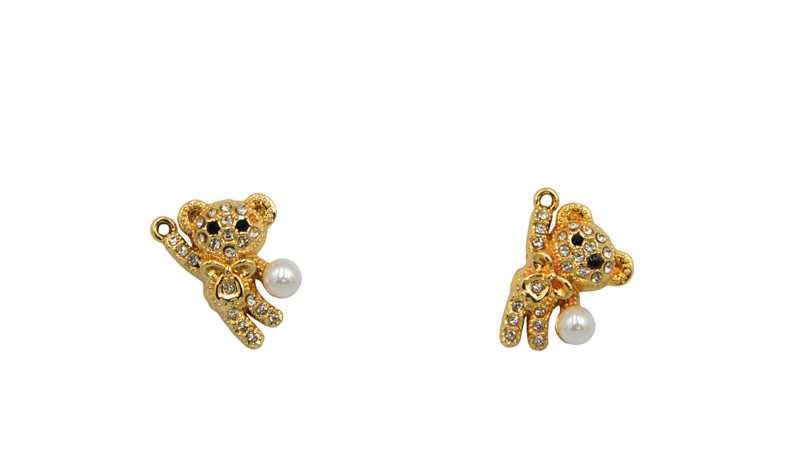ΜΕΤΑΛΛΙΚΟ ΑΡΚΟΥΔΑΚΙ ΜΕ ΣΤΡΑΣΑΚΙΑ 16mm x 21mm ΚΑΙ ΠΕΡΛΑ 0518071 ΜΕΤΑΛΛΙΚΟ ΑΡΚΟΥΔΑΚΙ ΜΕ ΣΤΡΑΣΑΚΙΑ 16mm x 21mm ΚΑΙ ΠΕΡΛΑ 0518071