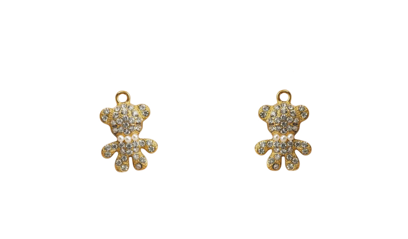 ΜΕΤΑΛΛΙΚΟ ΑΡΚΟΥΔΑΚΙ ΜΕ ΣΤΡΑΣΑΚΙΑ 16mm x 23mm ΚΑΙ ΠΕΡΛΕΣ 0518072 ΜΕΤΑΛΛΙΚΟ ΑΡΚΟΥΔΑΚΙ ΜΕ ΣΤΡΑΣΑΚΙΑ 16mm x 23mm ΚΑΙ ΠΕΡΛΕΣ 0518072